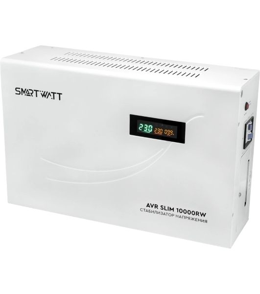 Стабилизатор напряжения Smartwatt AVR Slim 10000RW 10000ВА белый