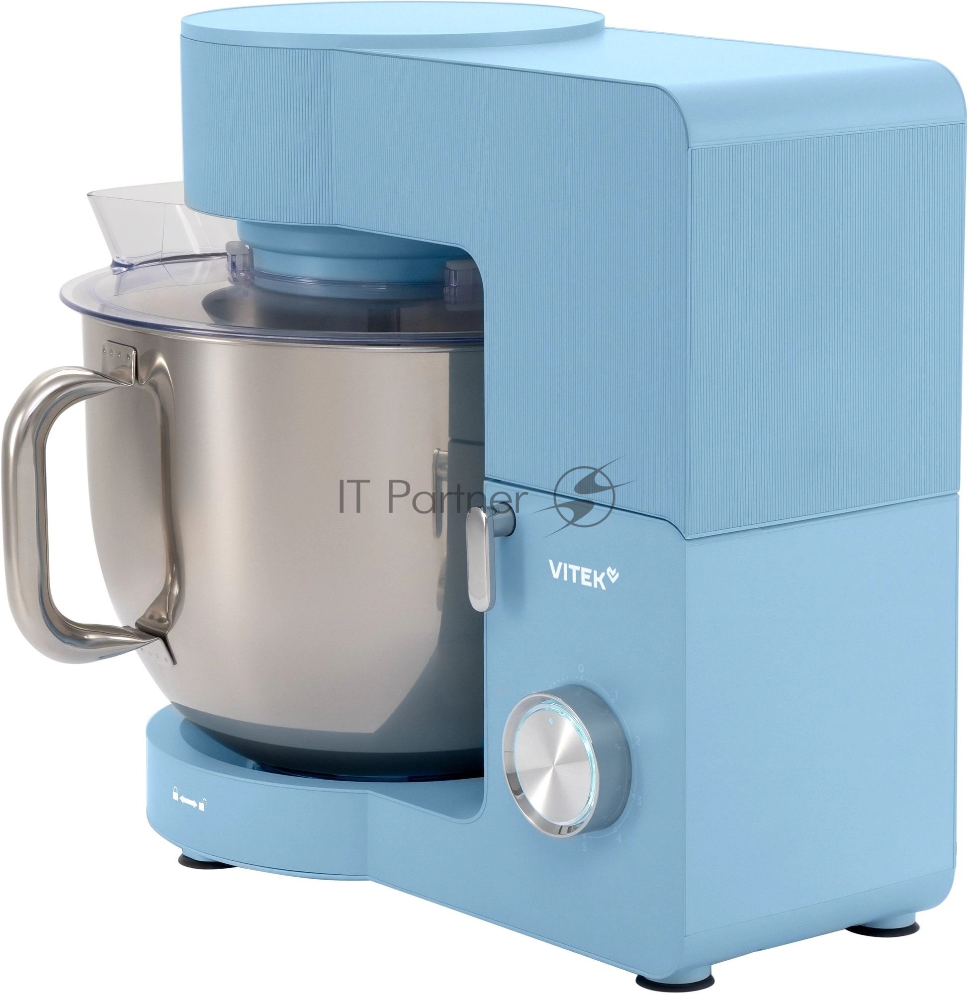 Миксер Vitek VT-PM0555 голубой, стационарный, 2200 Вт, 7.8 л, 6 скоростей