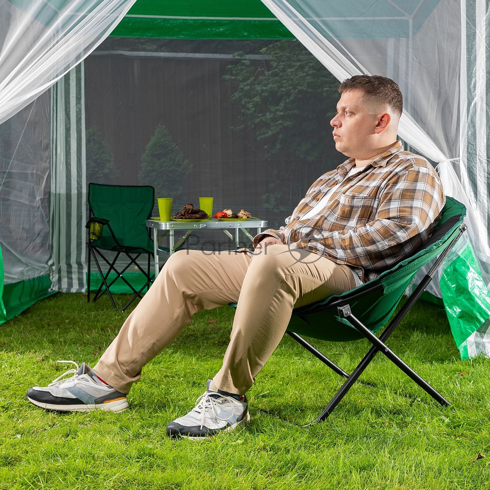 Кресло Palisad Camping круглое 85х46х85 см