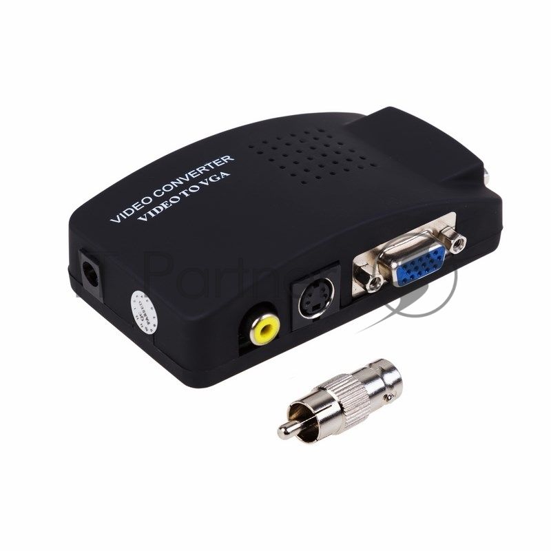 Конвертер Rexant BNC\RCA + S-video на VGA (в комплекте переходник гн. BNC – шт. RCA)