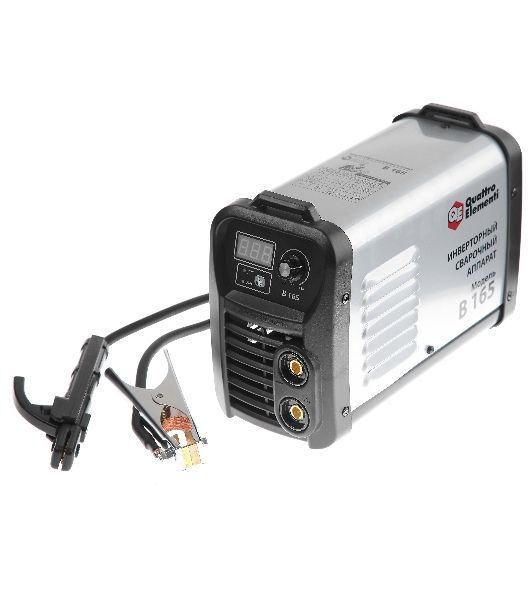 Инвертор QUATTRO ELEMENTI B 165 165 А, ПВ 80%, до 4.0 мм, 4.8 кг, Дисплей, TIG-Lift, 220В, КЕЙС