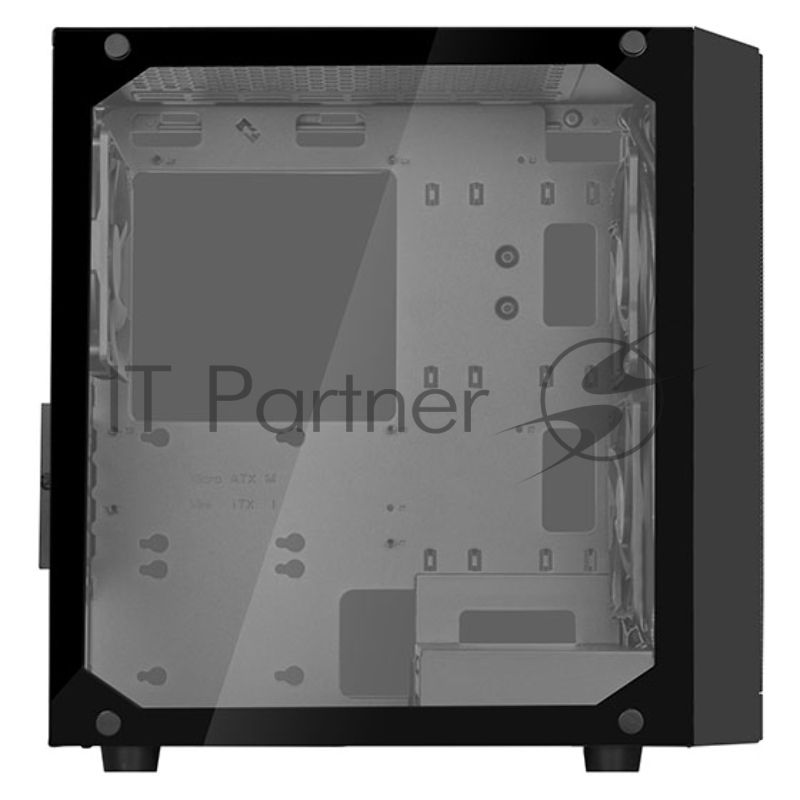 Компьютерный корпус Silverstone SST-PS15B-PRO Precision Mini Tower Micro ATX Computer Case, tempered glass, 2x 120мм ARGb, 1x ARGb Controller, black