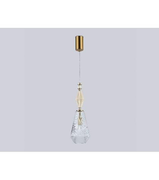 Светильник Ambrella light LH53181 BS/CL латунь/прозрачный E14 max 40W D140*1950