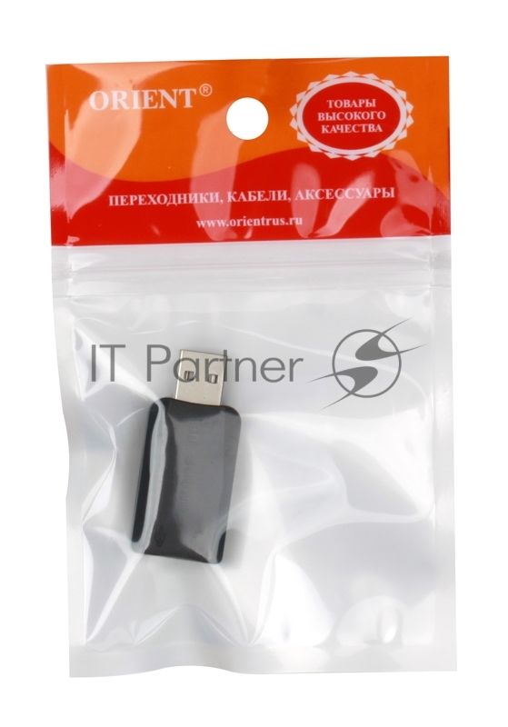 Переходник ORIENT AU-01N, 3.5мм jack to USB