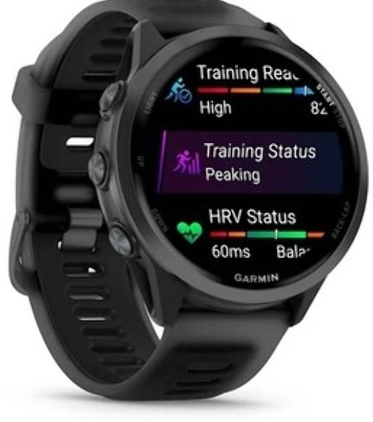 Умные часы Garmin Forerunner 570, 1.4" AMOLED, Wi-Fi, Bluetooth, NFC, 50м, черный / темно-серый