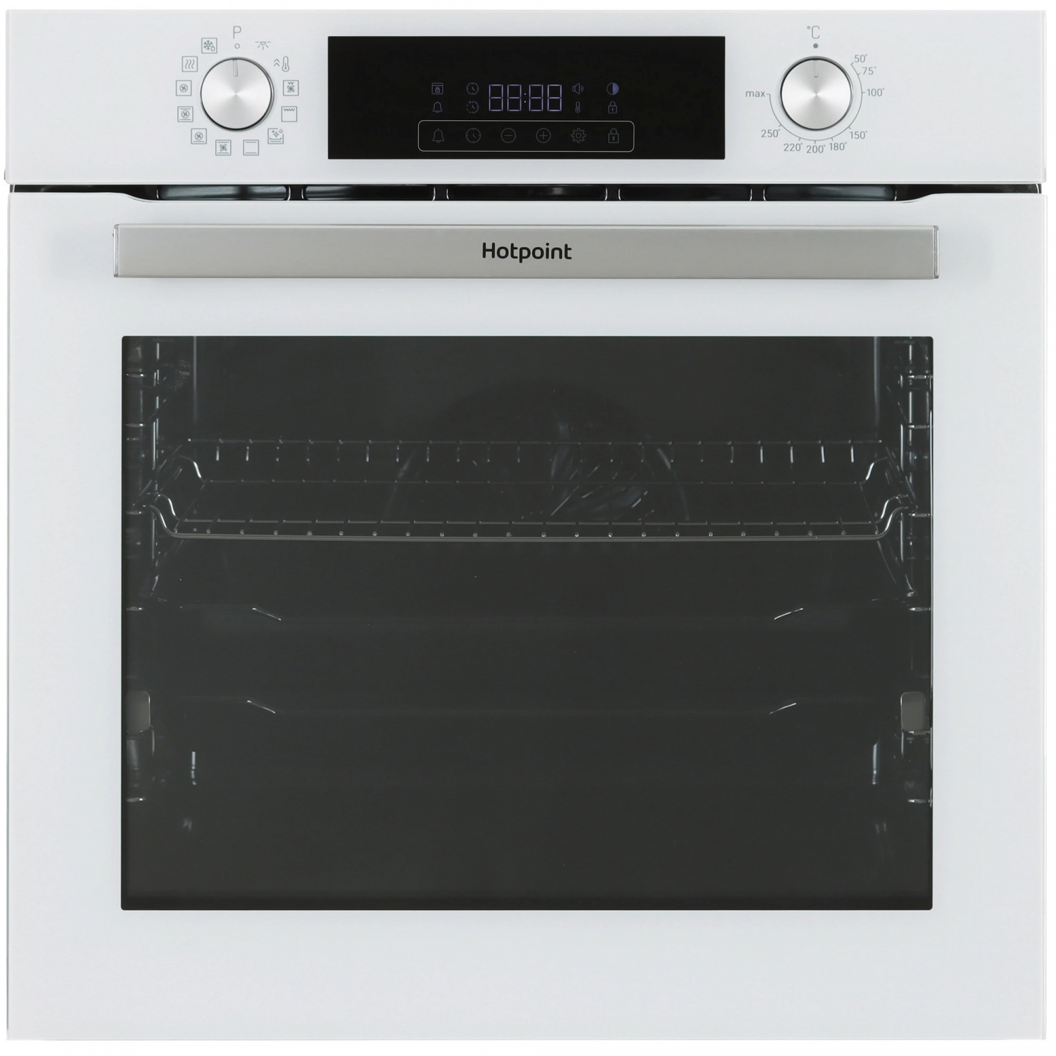 Встраиваемый электрический духовой шкаф Hotpoint HFE9 1231 JSH WHG, 72 л, 280 °C, конвекция, гриль, очистка паром, класс A