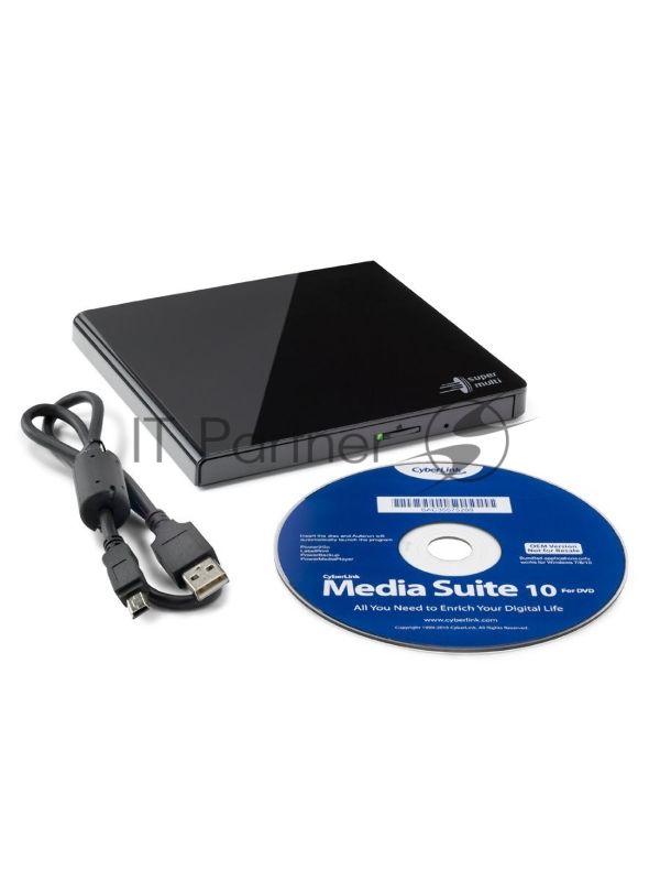 Оптический привод внешний DVD-RW LG GP57EB40 черный USB slim RTL