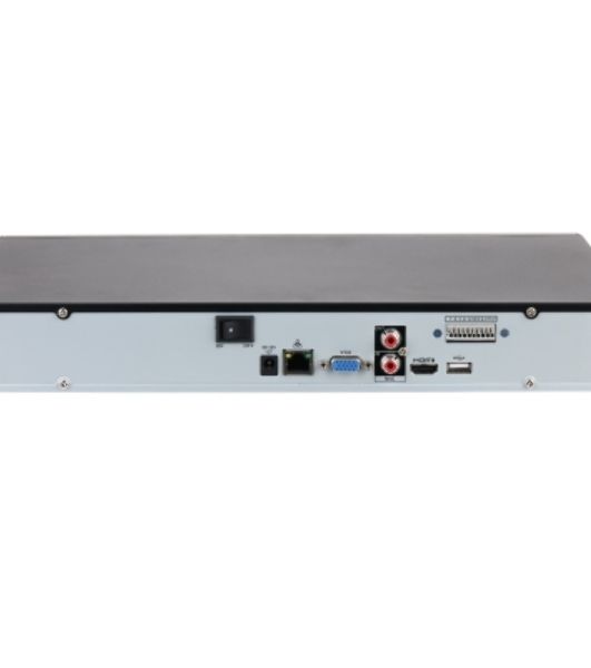 Видеорегистратор IP 32-канальный DAHUA 4K и H.265+. Входящий поток до 160 Мбит/с; сжатие: Н.265+/H.265+, H.265, H.264+, H.264+/H.264; разрешение записи до 12Мп; накопители: 2 SATA III до 20Тбайт; воспр