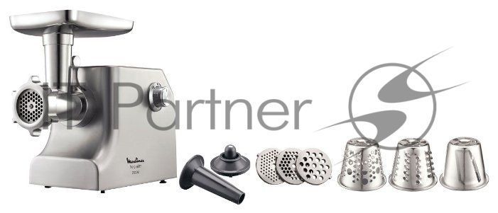 Мясорубка Moulinex ME858D32 2100Вт серебристый