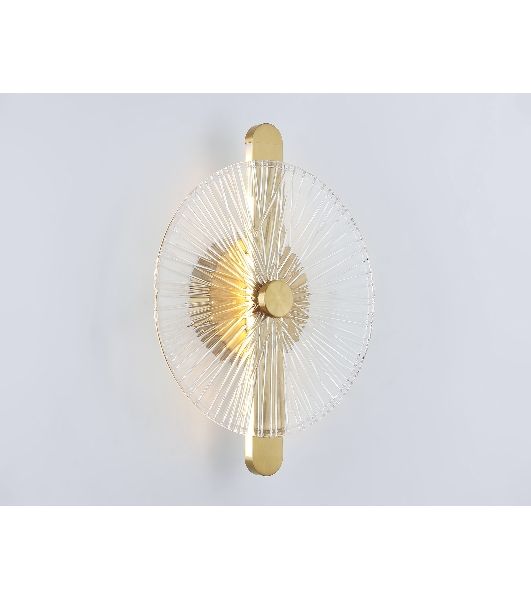 Настенный светодиодный светильник Ambrella light LH31143 BS/CL латунь/прозрачный 13W 3000K 280*70*350