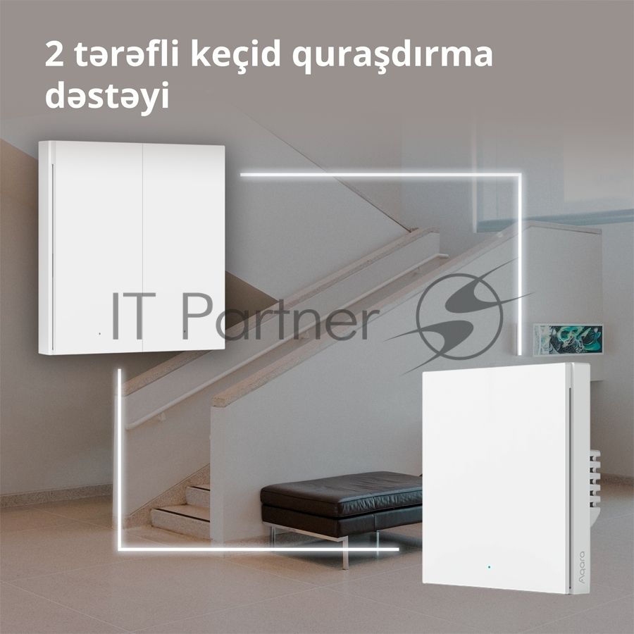 Выключатель умный одноклавишный Aqara Smart Wall Switch H1 (WS-EUK01)