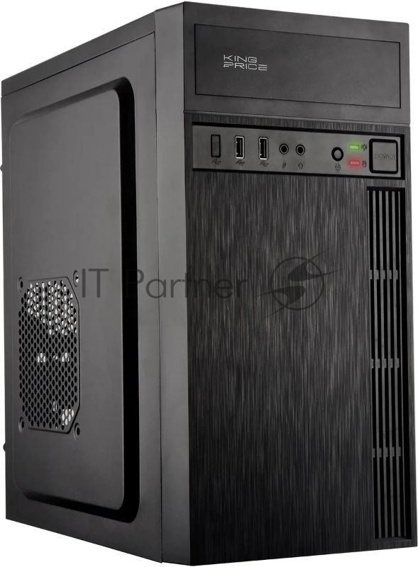 Компьютерный корпус KingPrice KPCC-MN210 черный без БП mATX 1x80мм 2x120мм 2xUSB 2.0 audio