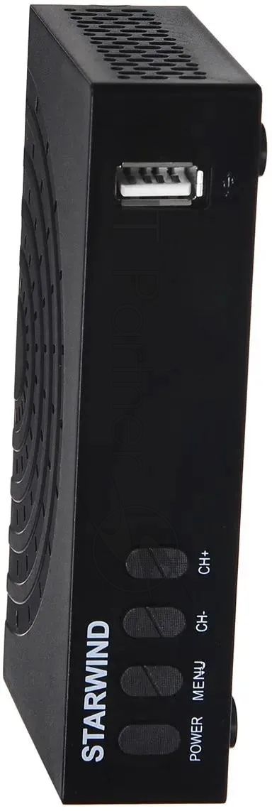 Приставка для цифрового ТВ Starwind CT-220 черный, DVB-T2, DVB-T, DVB-C, HDMI, USB 2.0 х2
