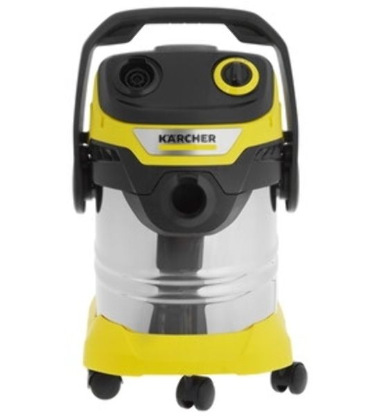 Строительный пылесос Karcher WD 5 S V-25/5/22 желтый, 1100 Вт, уборка сухая/сбор воды, пылесборник мешок/контейнер, 25 л