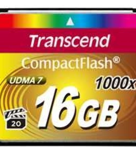 Флеш карта Transcend Ultimate TS16GCF1000/CF (Compact Flash)/16 ГБ/UDMA 7, VPG 65/160 МБ/с