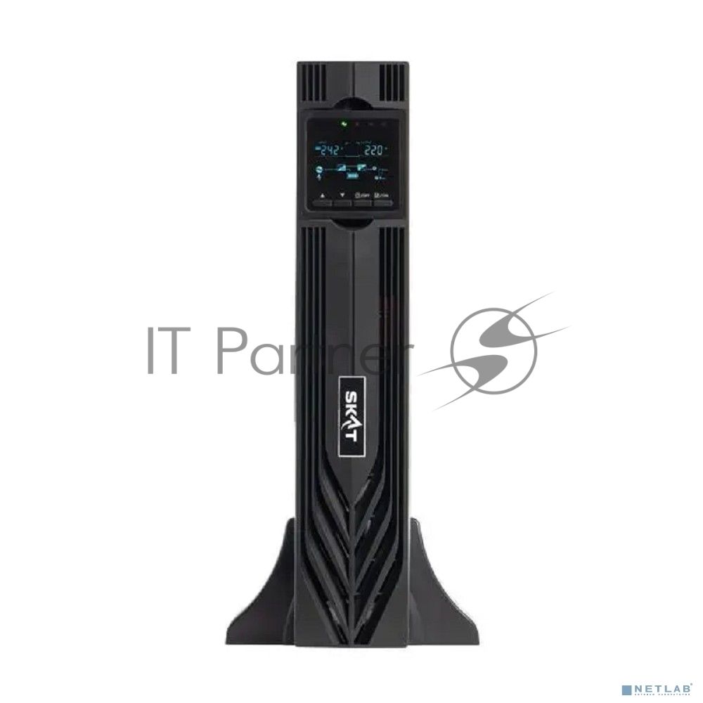 Источник бесперебойного питания Бастион SKAT-UPS 3000-RACK-ON-E P3 Online, синус, 3000ВА/3000 Вт, стойка/на пол, 8xC13 + 1xC19, встр. SNMP/USB/RS-232/EPO, БЕЗ АКБ (6 шт 40-200Ач) или SKAT ВС 72/9 RACK, МПТ (8775)