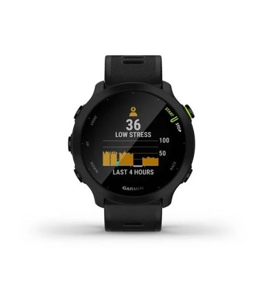 Умные часы Garmin Forerunner 55, 1.04" TFT (TN), 5G, Wi-Fi, Bluetooth, IP68, черный