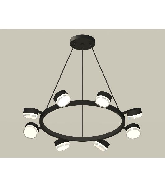 Светильник Ambrella light XB9198203/8 SBK/FR/CL черный песок/белый матовый/прозрачный GX53 (C9198, N8399)
