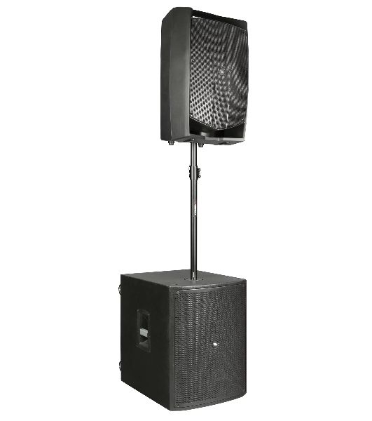 Активная акустическая система PROEL V15PRO 2-х полосная, НЧ динамик 15", ВЧ динамик 1", DSP, мощность пик./ном. 600/300 Вт, АЧХ 45-20000 Гц, макс. SPL 126 дБ, Combo XLR/TRS мик./лин. вход, XLR лин. выход, USB-A порт для радиосистем U24B/U24H