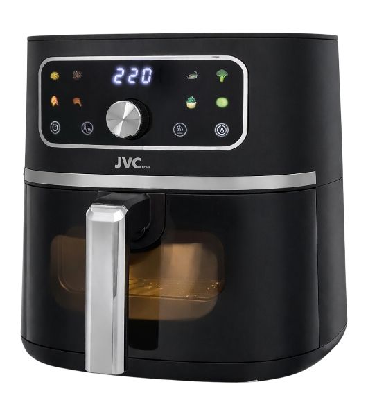 Аэрогриль JVC JK-MB055 черный, 1750 Вт, 5.5 л, электронное управление, 8 программ