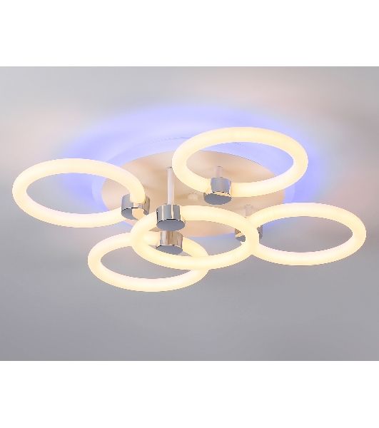 Потолочный светодиодный светильник FA3841/4+1 WH белый 70W 3000K-6400K+RGB D538*115 (ПДУ РАДИО 2.4G)