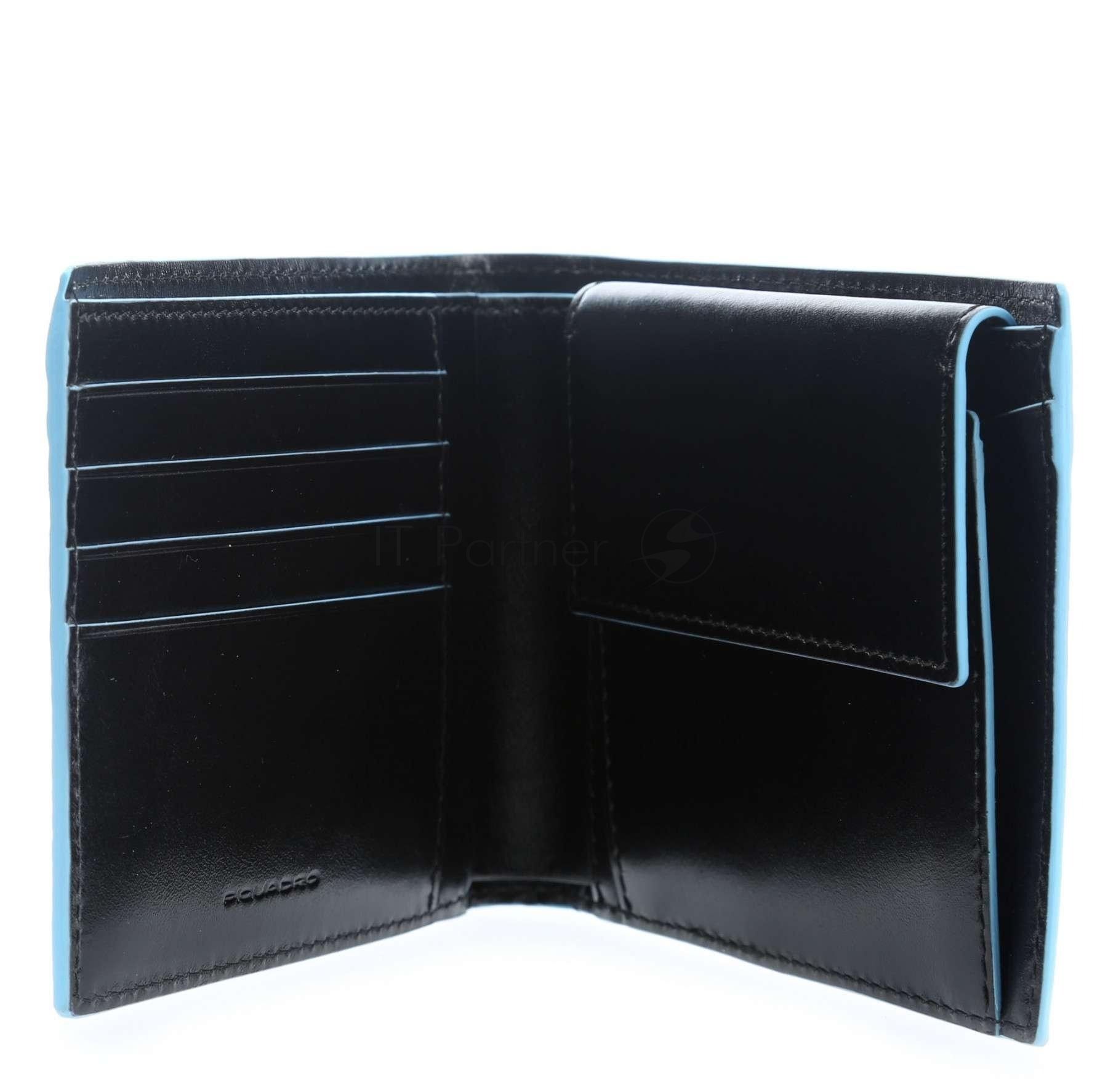 Кошелек мужской Piquadro Blue Square PU257B2R/N черный натур.кожа