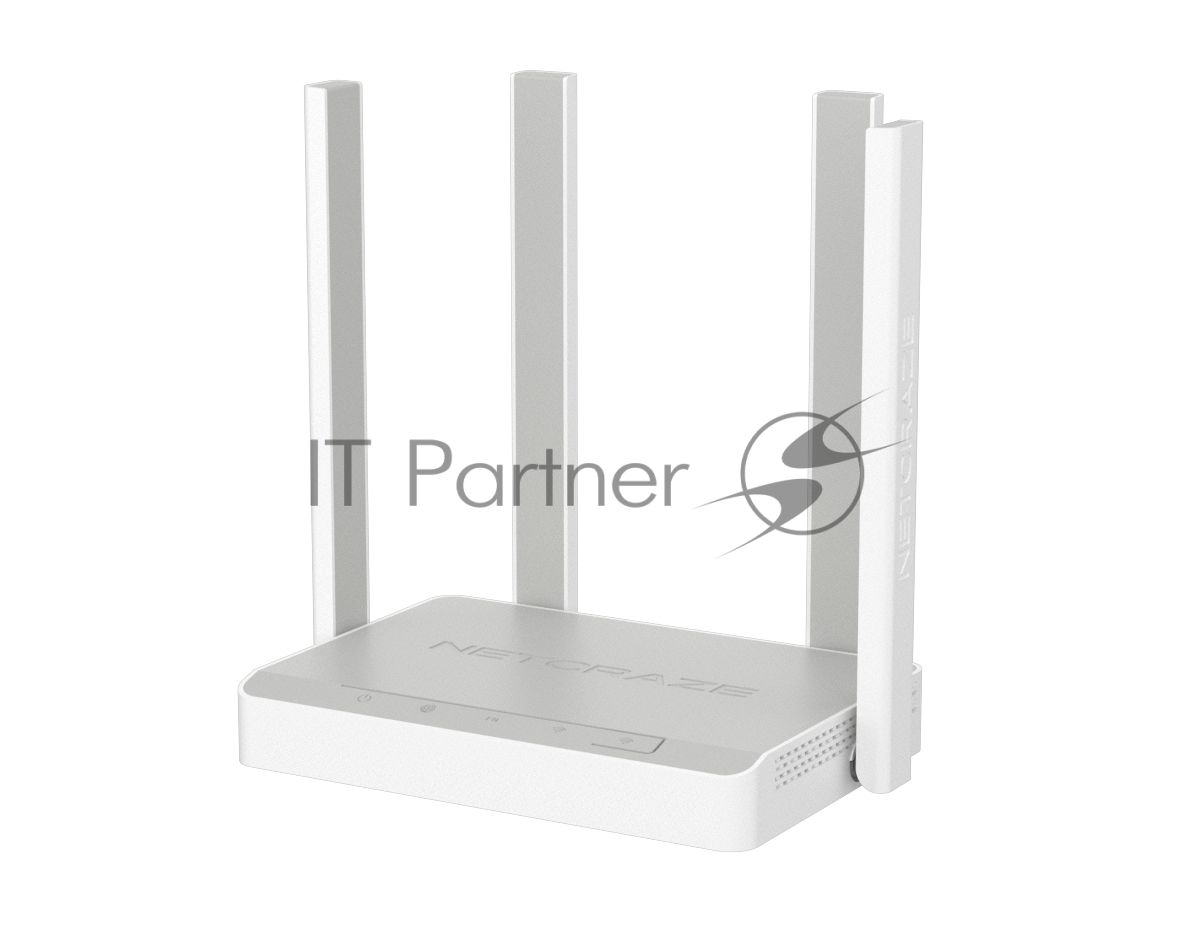 Гигабитный интернет-центр Netcraze Speedster (NC-3013) с Mesh Wi-Fi 5 AC1200, 4-портовым Smart-коммутатором и переключателем режима роутер/ретранслятор