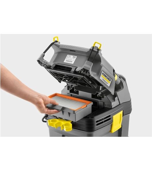 Строительный пылесос Karcher NT 30/1 Tact Te L серый, 1380 Вт, уборка сухая/влажная, пылесборник мешок/контейнер, 30 л