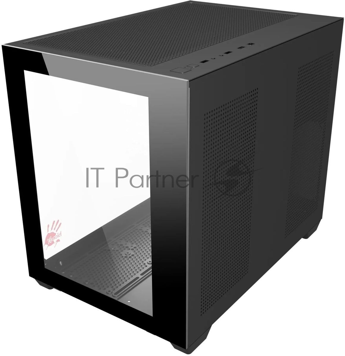 Компьютерный корпус Bloody BD-CC108 черный без БП mATX 9x120мм 2xUSB 3.0 audio bott PSU