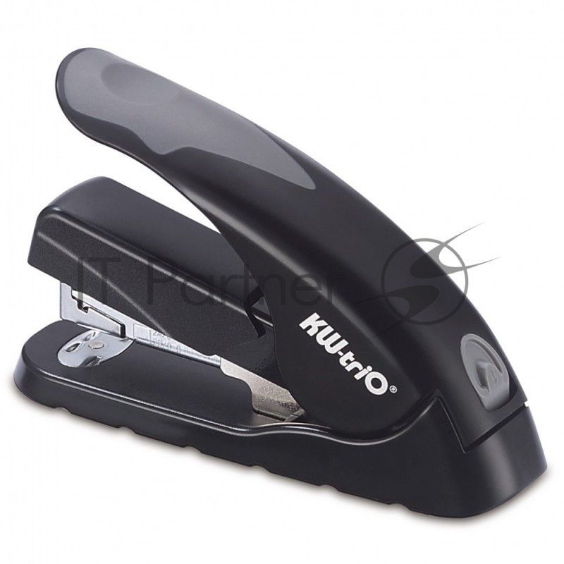 Степлер настольный Kw-Trio 5618 Soft-Touch 24/6 24/8 26/6 26/8 (40 листов) снижение усилия, ассорти, 100 скоб, металл/пластик