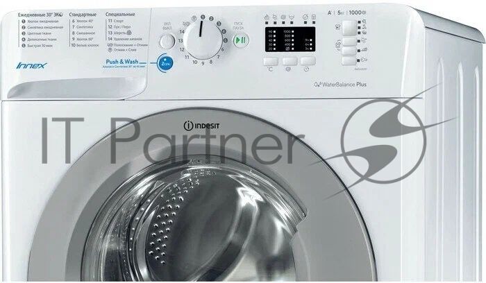 Стиральные машина Indesit BWSA 51051 1 белый, загрузка фронтальная 5 кг, 1000 об/мин., класс: А