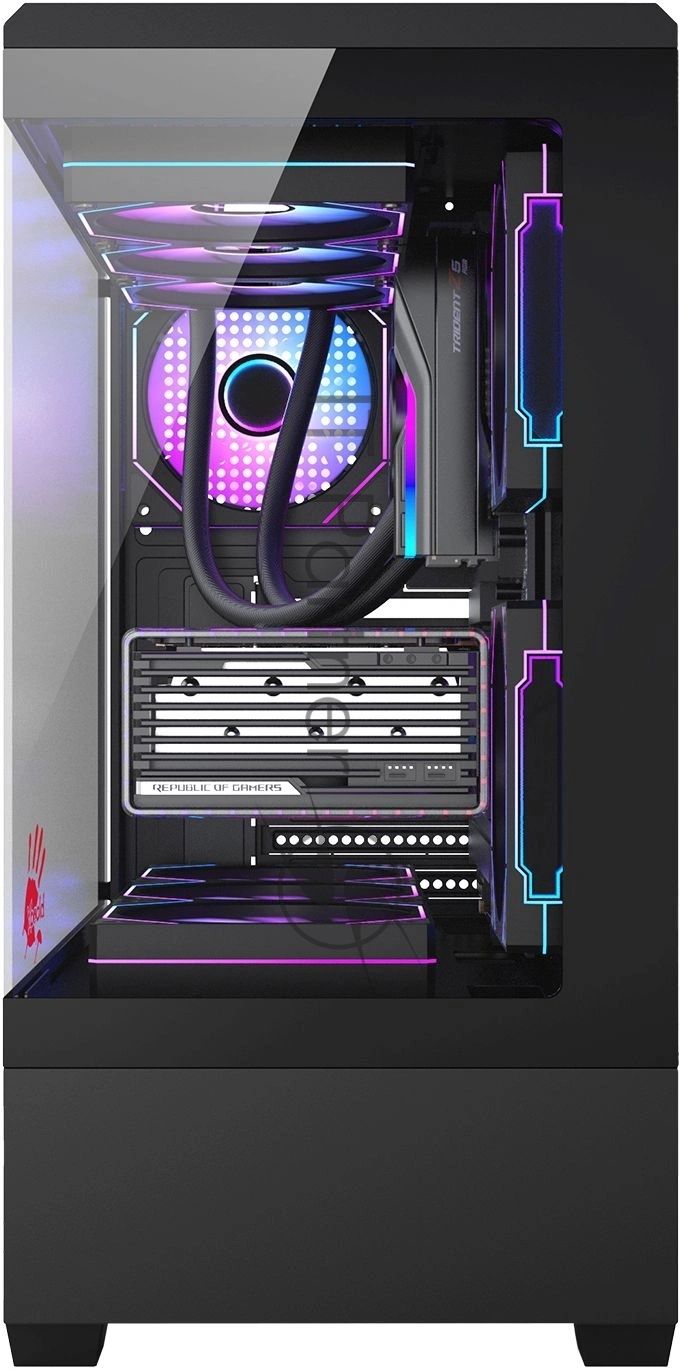 Корпус Bloody CC-128-BK, Midi-Tower, чёрный