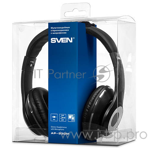 Наушники SVEN AP-930M черный 3 5 мм