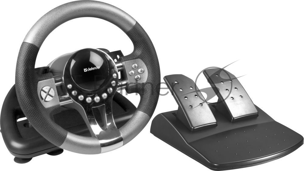 Игровой руль Defender FORSAGE 12 кн+2перекл.+1перекл. 8-ми позиц., USB