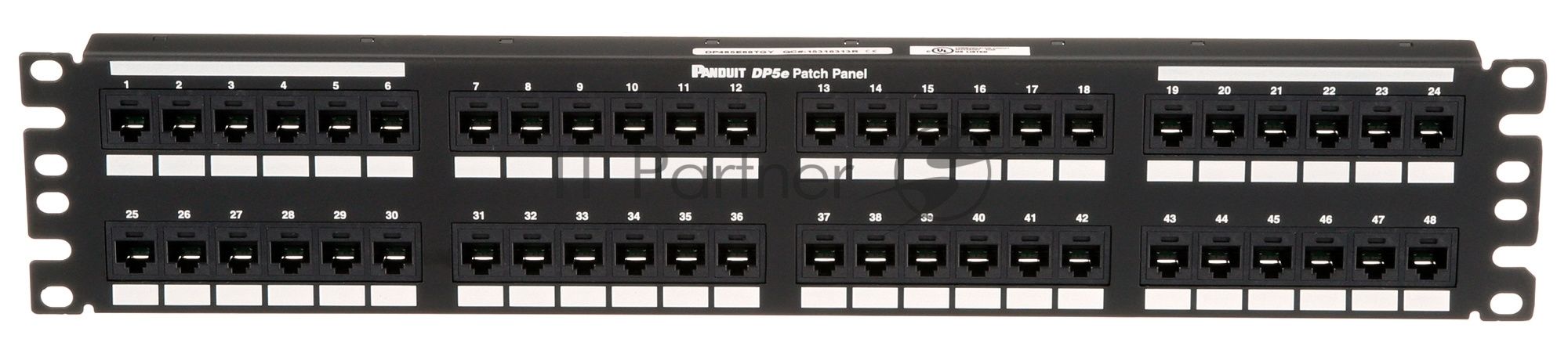 Патч-панель Panduit (DP485E88TGY) 19" 48хRJ45 кат.5E