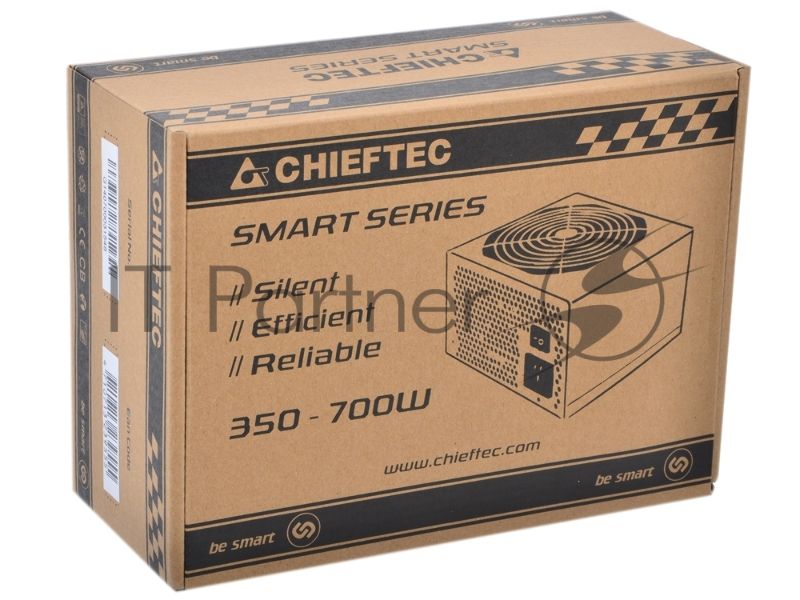 Блок питания Chieftec RTL GPS-600A8, 600Вт, 80 PLUS, 120мм, черный
