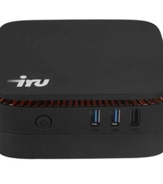 Неттоп IRU 110JLCN Cel N4500 (1.1) 8Gb SSD256Gb UHDG без ОС GbitEth WiFi BT 30W черный (2152166)