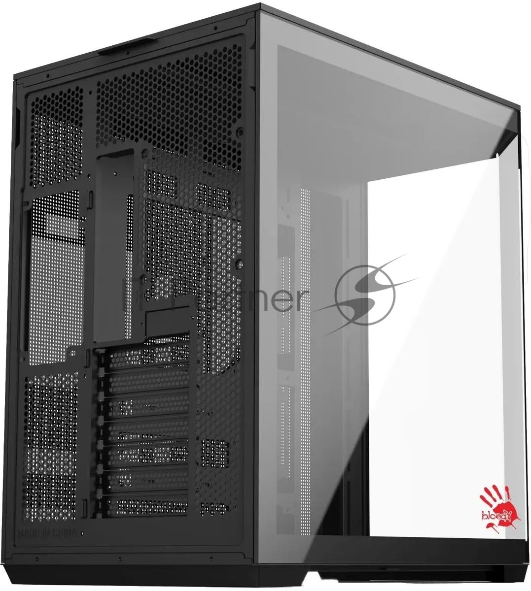 Компьютерный корпус Bloody BD-CC109 черный без БП ATX 10x120мм 2xUSB3.0 audio