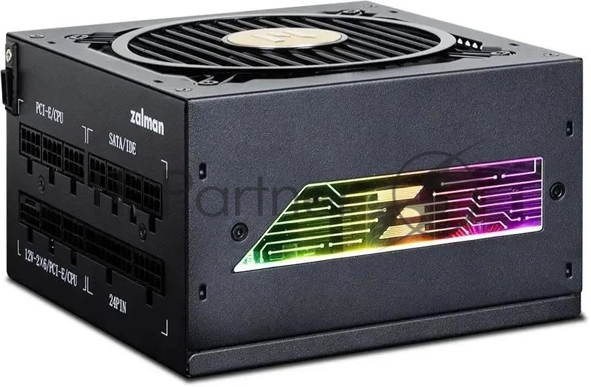 Блок питания ZALMAN TeraMax II VIEW 1000W, 1000Вт, 80+ Gold, 120мм, модульный, черный