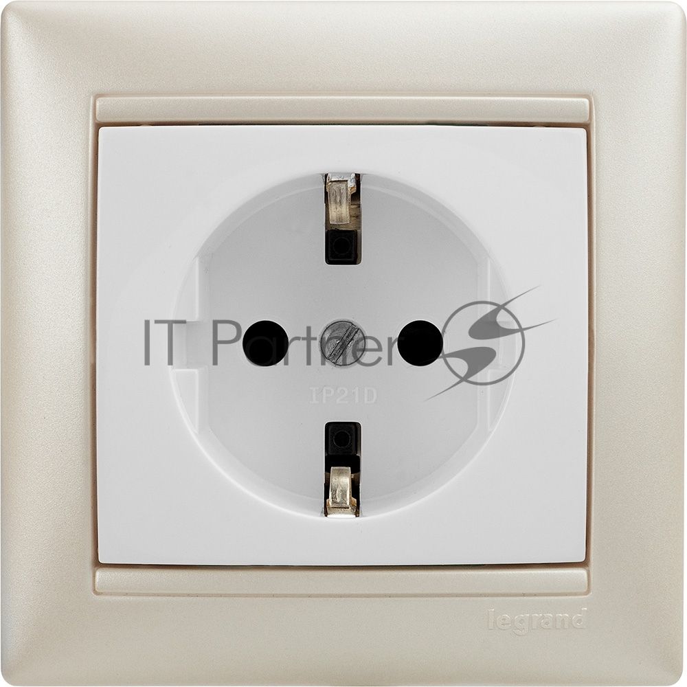 Электроустановочные изделия Legrand Legrand 770491  Рамка 1п Белый/Серебр  Valena