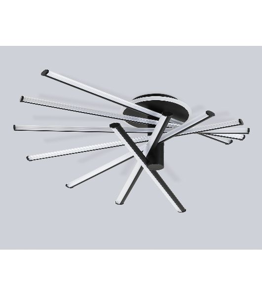Потолочный светодиодный светильник Ambrella light FL6242 BK черный 135W 3000K-6400K 900*750*230 (ПДУ ИК)