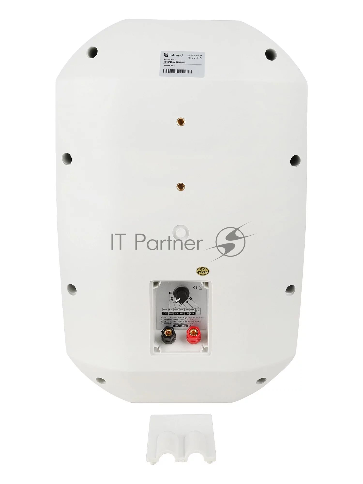 Акустическая система Intrend ITSPK-MSK8-W двухполосная, корпусная: 8"СЧ, 1.5"ВЧ, 12.5Вт/25Вт/50Вт/100Вт 100V/70V/8Ом, IP66. Корпус полипропилен, алюминиевый гриль. Цвет белый. Крепление в комплекте. (в упаковке 2шт, цена указана за 1шт)