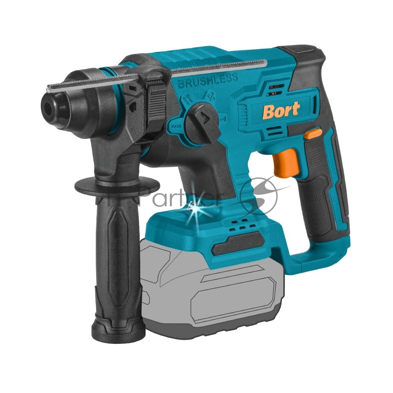 Перфоратор Bort BHD-18Li-XDK, SDS-plus, 18 В, 1,7 Дж, от аккумулятора