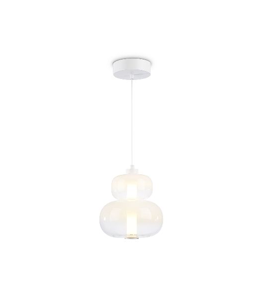 Подвесной светодиодный светильник Ambrella light LH11051 WH/FR белый/белый матовый 12W 3000K D230*265