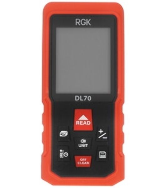 Лазерный дальномер RGK DL70 2кл.лаз. 635нм цв.луч. красный (755702)