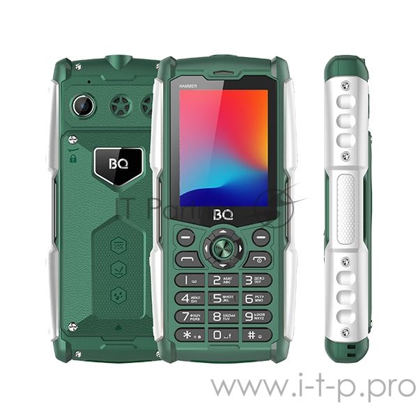 Мобильный телефон BQ 2449 Hammer зеленый