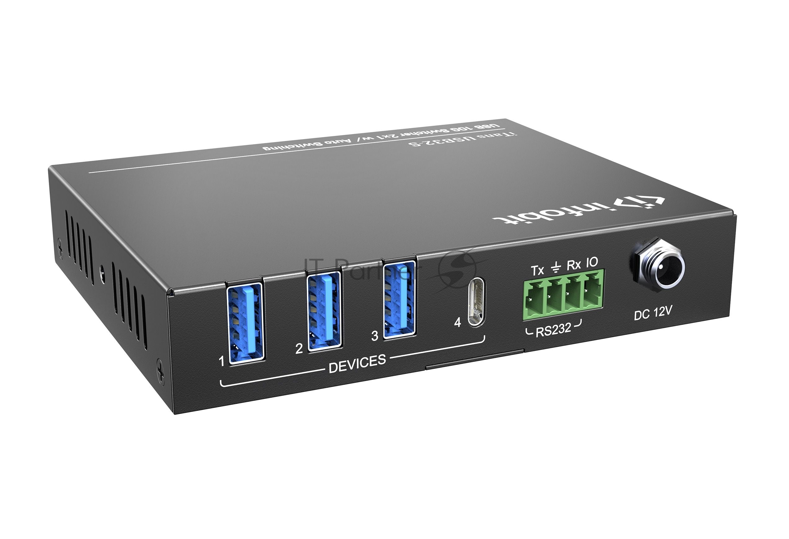 Коммутатор Infobit iTrans USB32-S USB 3.2 10 Гбит/с с автопереключением