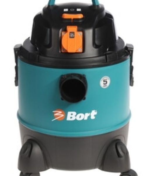 Строительный пылесос Bort BSS-1220-Pro синий, 250/1250 Вт, уборка сухая/влажная, пылесборник контейнер, 20 л