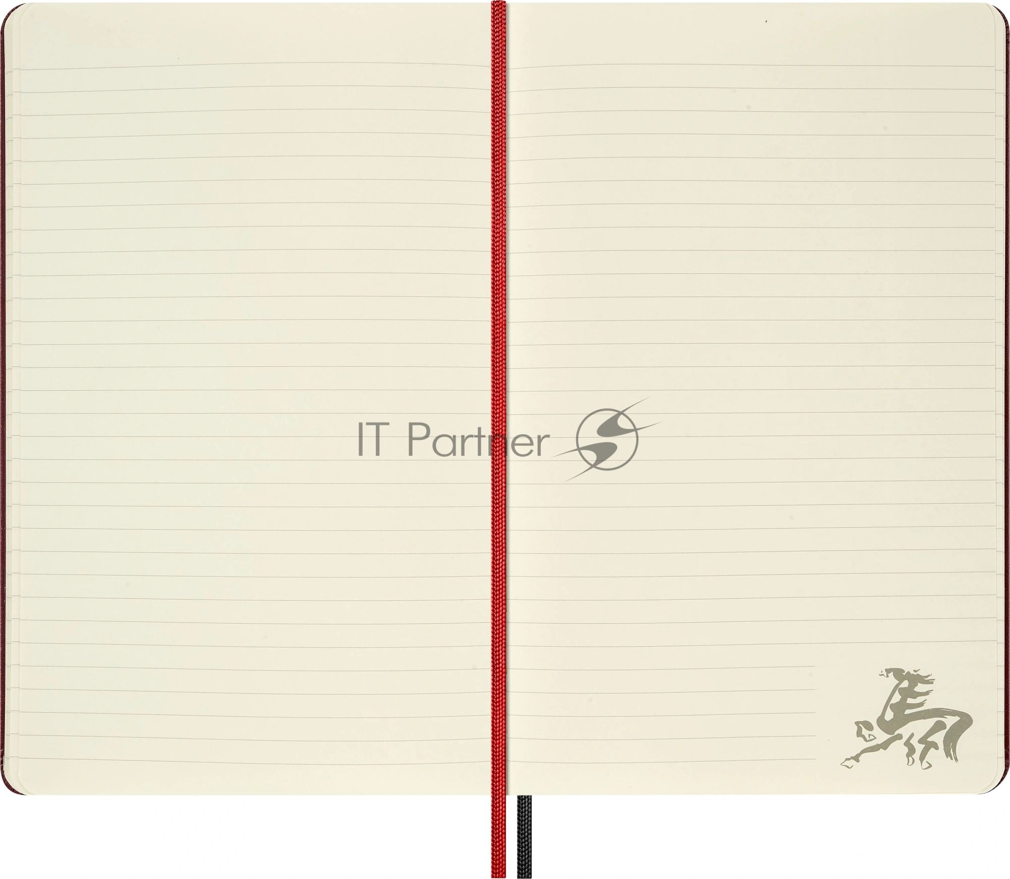 Блокнот Moleskine LIMITED EDITION ГОД ЛОШАДИ LECNYHRSQP060B 130х210мм обложка текстиль 176стр. линейка бордовый