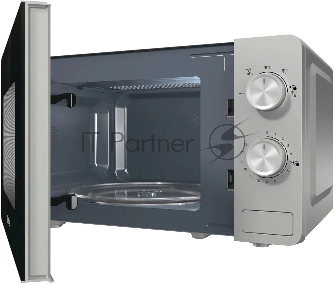 Микроволновая печь Gorenje MO17E1W белый, 17 л, 700 Вт, переключатели - поворотный механизм